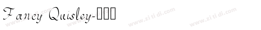Fancy Quisley字体转换